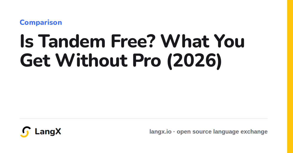 Is Tandem Free? What You Get Without Pro (2026)