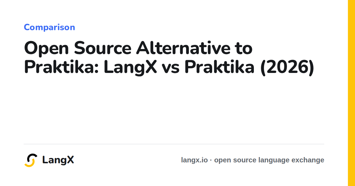 Open Source Alternative to Praktika: LangX vs Praktika (2026)