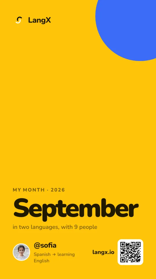 September, my month on LangX