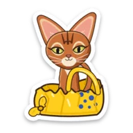 Venus sticker: Proud in her bag