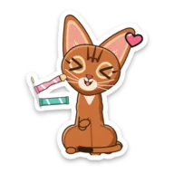 Venus sticker: The treat tube