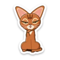 Venus sticker: Busy grooming