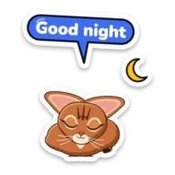Venus sticker: Good night