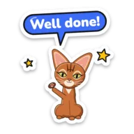 Venus sticker: Well done!