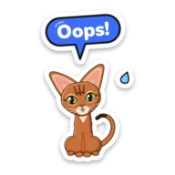 Venus sticker: Oops!