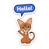 Venus sticker: Hello!