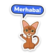 Venus sticker: Merhaba!