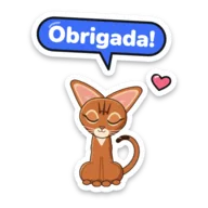 Venus sticker: Obrigada!